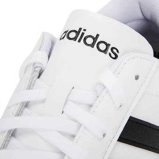 Adidas official ship store men's shoes, new summer warm sports shoes, wear-resistant training shoes, skateboard shoes, breathable casual shoes, men 9195-white-leather three-striped shoes 40