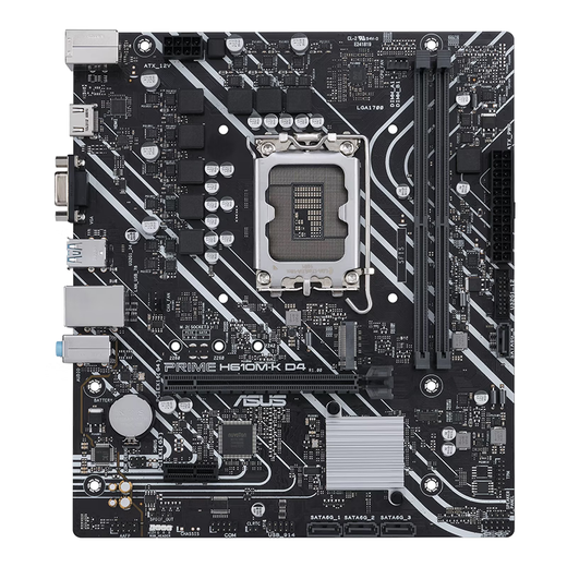 Gigabyte coloré ASUS H610 B660 Z690 Z790 Soutien de la carte mère d'occasion Intel12 13 14th Generation U Asus H610M-K D4