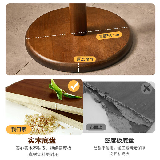 Jiayi solid wood clothes hanger floor-standing vertical coat rack bedroom clothes hanger hanging clothes office hanging bag living room storage rack