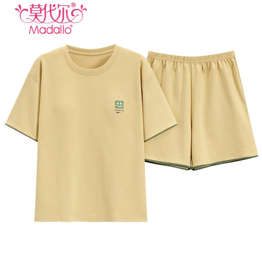 
Modal pajamas women's new summer pure cotton shorts shorts simple casual cotton thin style for outdoor wear. Z9855 M Recommended 80-100Jin [Jin equals 0.5 kg]