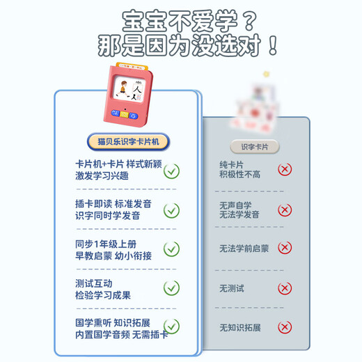 Maobeile Eardifhood Early Education Machine Chine Chined English Machine d'apprentissage des enfants Pinyin Pinyin Pictogram Literacy Carte Machine (y compris 255 cartes