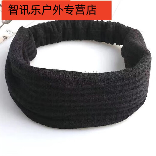 Shantou Lincun forehead protector and forehead protector for women to keep warm in winter, forehead scarf to cover gray hair, confinement headband, postpartum knitted style - brown