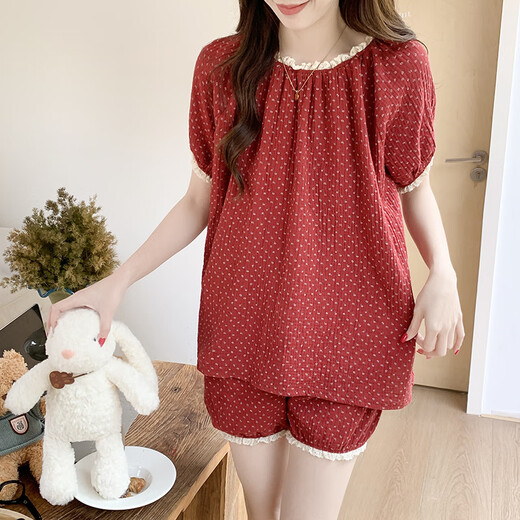 Xianxiyi Sommer neue Wolke Baumwollpyjama weibliche Prinzessinstil süße Heimkleidung Set JDX-9904C# 175 L