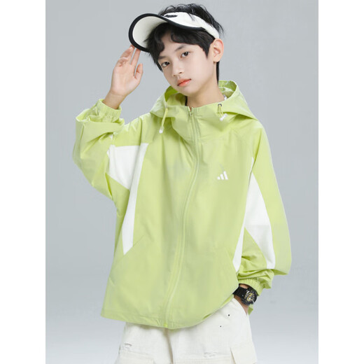 PURCOTTON cotton era boys summer sun protection clothing jacket 2025 new medium and large children boys summer thin sun protection clothing beige 120 cm