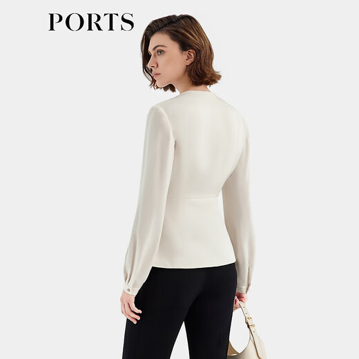 PORTS women's spring and summer new long-sleeved shirt ALT8B003TWB042 Skin color 8