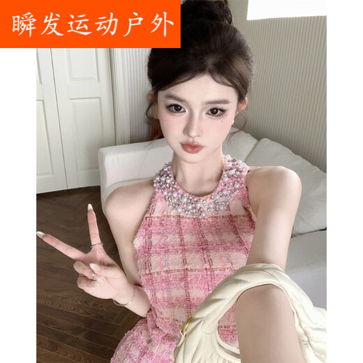 维诺亚小香风法式名媛礼服女生日party包臀挂脖连衣裙 6629黑色【性感/开春/别致绝美/ S