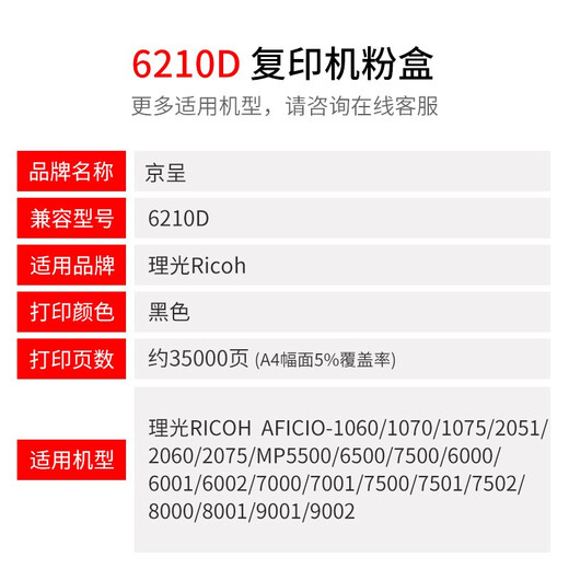 Jingcheng Ricoh 6210d Toner Patrone 6503/7503/9003SP Drucker A1060 Tintenpatron