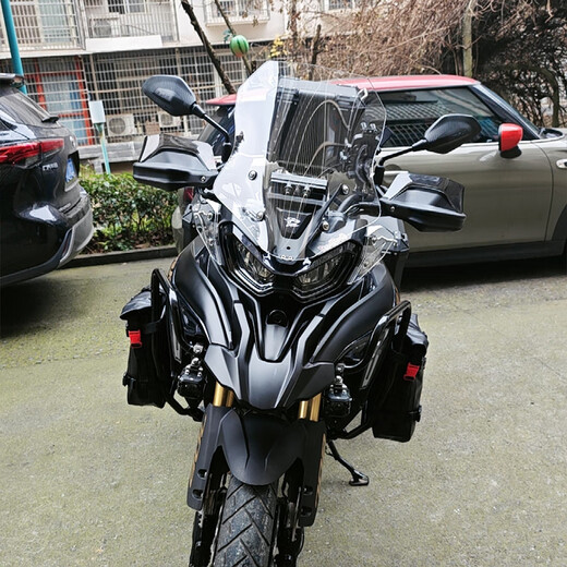 万沁珊适用于贝纳利金鹏TRK702 702x 加高改装风挡配件加厚高清挡风玻璃 46cm透明原车高约33cm进口挡风