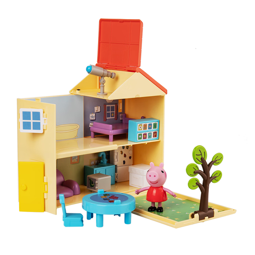 80 % neues Piggy Peppa Pig Spielhaus Spielzeugset Piggy House Cartoon Peripherie Geburtstagsgeschenke für Kinder Jungen und Mädchen Geschenke