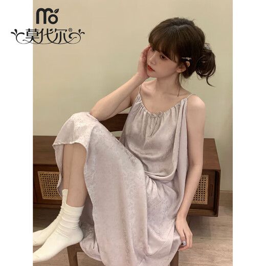莫代尔2025春夏新款吊带睡裙女小清新露背甜美减龄宽松少女性感睡衣纯欲 粉色(9197-抽绳背心裙) 均码