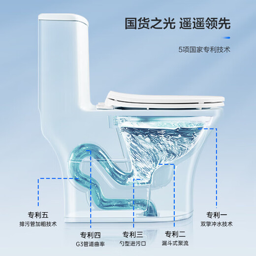 Pfeil Toilette Große Impact Jet Siphon Toilette Haushalt wassersparend und geruchssicherer kleiner Wohnung Toilette AEB12609 Jet Siphon | Ingenieursitz 300 Grubenentfernung