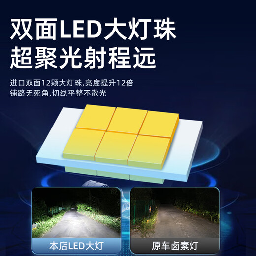 重汽王牌737B 757B 777B 瑞狮远近光一体改装LED大灯24V货车灯泡 【重汽王牌瑞狮】前零灯-单支价