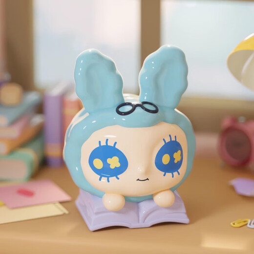 À la recherche de la série de vie d'imagination Unicorn U-grain Rico Mini Doll Desktop Ornements mignons Blanc de fraise de fraise intelligente Boîte de débouchage Contrôler No Egg Shell (environ 3 cm)