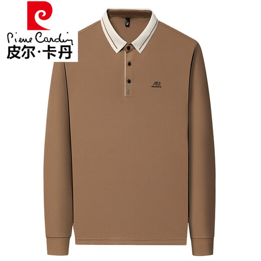 Pierre Cardin Brand Herren-Langarm T-Shirt 2025 Frühlings- und Herbst-Neugeschäft Freizeit Lose Revers Basis Polo. Hemdtop 16823 Hellgrün M 165 [Vorgeschlagen 95-120 Jin [Jin ist gleich 0,5 kg]]]