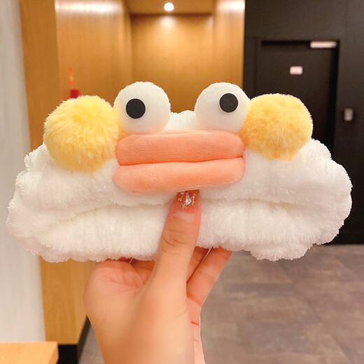 Internet celebrity hair tie face wash hair clip funny cute cute cat claw bow eye punch with pliers sausage mouth yellow