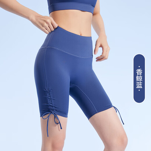 LULU CENTURY2025 Summer New Pula Improves Waist and Rats Sports Fitness Nude Feeling Yoga Shorts Pamela Cardamom Green M