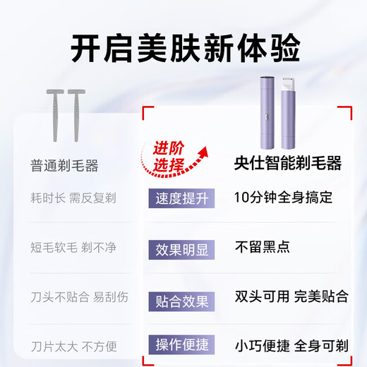 Chengfeng shaver private parts men and women vagina armpit armpit leg hair anus bikini whole body electric hair remover noble purple private parts shaved + alloy material