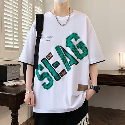 Buntes Edelstein trendy kurzärmelige T-Shirt für Jungen 1215 Jahre alte Teenager hübsches Sommer Top 6169 Purpur (einzelne kurzärmelige) Qualitätssicherung L 95-120jin [Jin ist 0,5 kg]