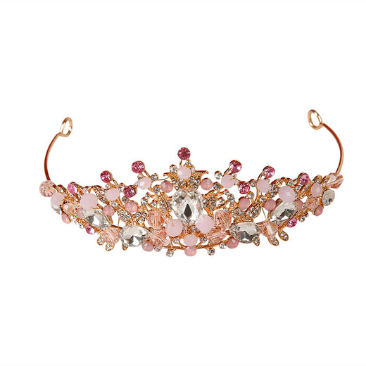 Wsay Fat Donglai Qualität Krone Tiara Erwachsene Braut 2025 Neues Hochzeitskleid -Accessoires 18. Geburtstagskette Counter 1# Liebe (Wählen Sie drei Artikel im Laden aus