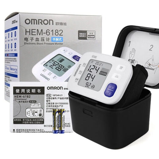 Medidor de presión arterial electrónica Omron HEM-6182 Tipo de muñeca para el hogar de alta precisión Instrumento de medición inteligente Tipo de pulsera [buque insignia] Estándar oficial