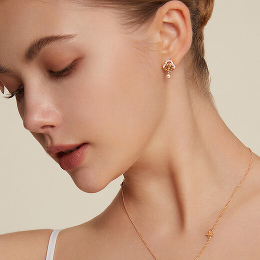 Mysterious Blue MYSTELAN1987 Classic Light Luxury Earrings Women's High-end Jewelry Birthday Gift for Girlfriend and Wife 1987 Classic C Style