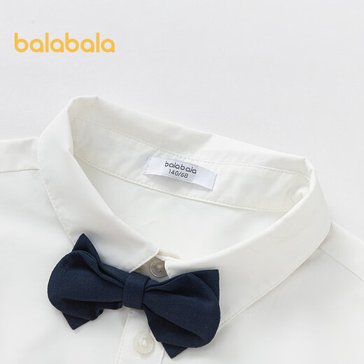 Balabala shopping mall same style children's clothing children's shirt boys short-sleeved summer clothes thin fashion original white 10101 130