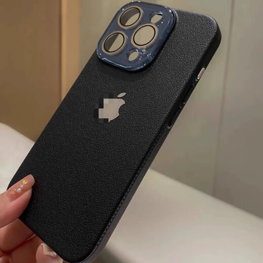赫豹ins风适用苹果15手机壳新款iphone16promax荔枝皮纹理13全包镜头12防摔11高级男女14promax高颜值 【纯白色】荔枝纹自带镜头膜 带标 iPhone 16 pro