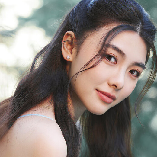 Saturday Fortune (ZLF) S925 silver earrings for women, four-leaf clover, fashionable and niche earrings for birthday gifts, a pair of earrings