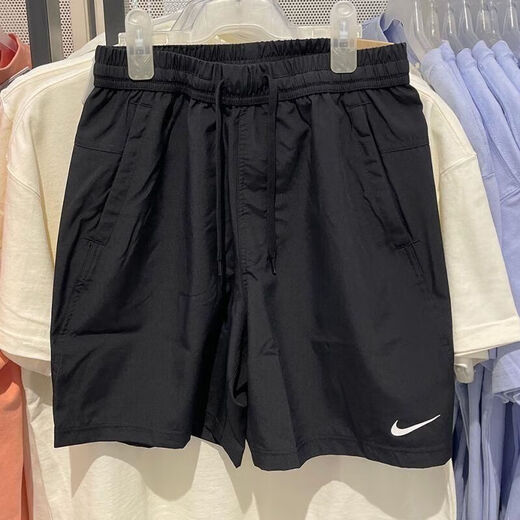 Nike (Nike) Shorts Pantalon masculin 2025 Été Nouveau pantalon sportif tissé à séchage rapide Traine de fitness Pantalon décontracté respirant DV9858-010 Black 2xl