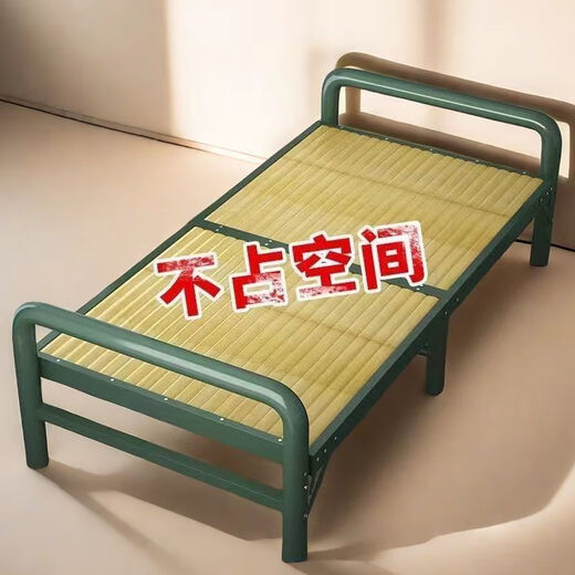山头林村竹子实木板式硬板床简易家用加固凉床单人双人午休午睡竹床折叠床 赤水名竹192长*95宽-16851