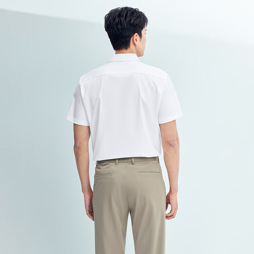 
HaiLan Home (HLA) short-sleeved shirt men's 25 spring and summer light business shirts and series large-size formal shirt men's bleaching 21 HNCBW2J010A 40 175/92A Recommended 137~148Jin [Jin equals 0.5 kg]