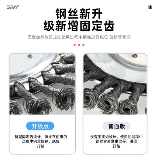 Lawn mower blade, wire mowing head, wire wheel weeding artifact, lawn mower weeding head plate, universal accessories, 8-inch upgraded wire mowing head, 1 pack