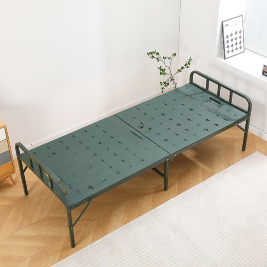 Yuelaiju Campbett Stahl Plastik Büro Klappbett Lunchpause tragbare tragbare Blow -Blasen -Formmeldung Single Hospital Nicker
