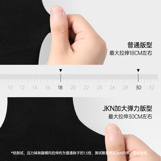 JKN large size pressure calf socks for women in autumn and winter, slight pressure to make you slim, fat mm with thick legs, jk white and black over-the-knee stockings