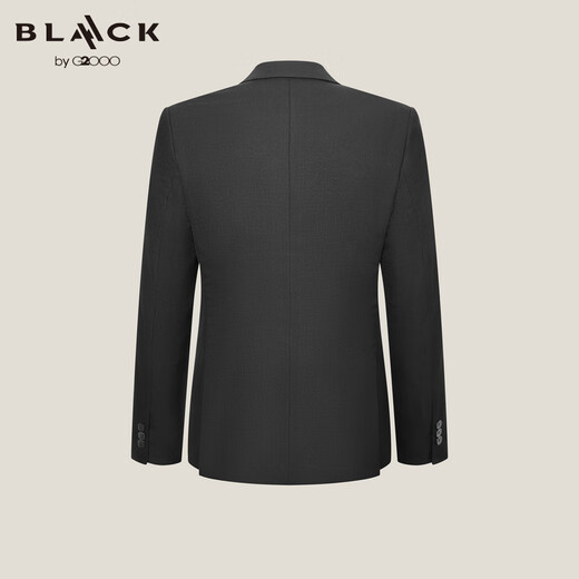 G2000 Sheep Wool Blended/Anti-static/Shopping New Men's Machine Washable Suit and Trousers Anti-static-Contains Wool-Dark Pattern-Black 48