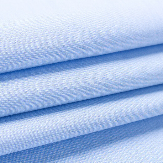 Youngor DP camisa de manga corta sin hierro verano hombre business casual algodón poliéster azul 40