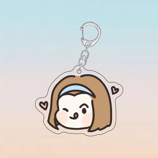 Jiuxu Meng cartoon peripheral detective Conan animation peripheral keychain Maori Ran Haihara Ai girl emoticon bag school bag hanging A1392---Style 5 5 cent keychain [D button]