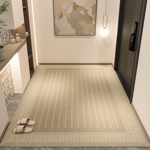 Minimoto home series entrance door luxury floor mat dirt-resistant and free washing feeling entrance can be cut and customized to move into the door Jianmo 13077 120*200CM [upgraded Belgian mutton fat ferret]