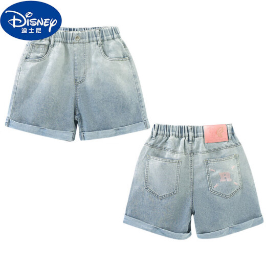 Disney Girls Summer Shorts 2025 Neue Kinder-Denim-Mid-Roter-Schüler Junior High School Schüler Big Sommer dünne Fünf-Punkte