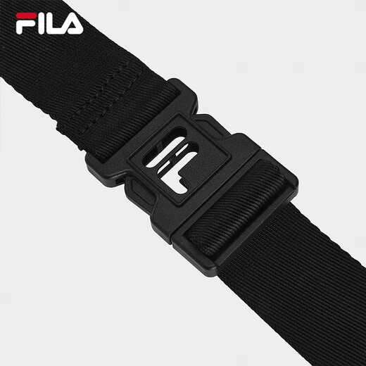 Fila Fila Boy Bag [Black Warrior] Crossbody Bag Presbyopia Leicht wasserresistente Umhängetasche 2025 Retro alter Blumenumhängetasche, Schwarz - Bk XS