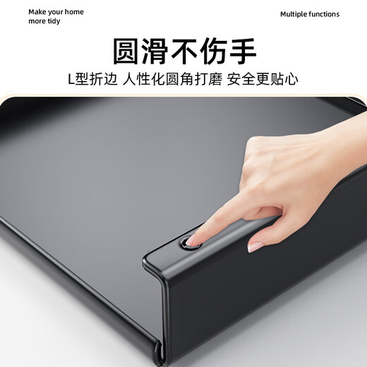 Sailoto gas stove cover cover storage rack gas stove shielding plate stove induction cooker countertop stove bracket storage black - thickened carbon steel length 35 width 48 height 9