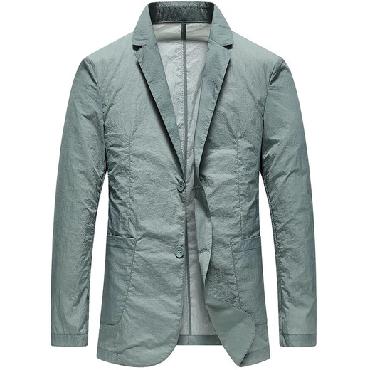 DVHNMK Luxusmarke Herren Sommer neuer dünner Sonnenschutzanzug Herrengeschäft Casual Outdoor Single Blazer Grey [Spot Speed] M 170 [Spot Speed]