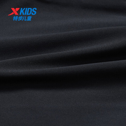Xtep children's trousers, sun protection quick-drying pants, boys' sports pants, summer new style, breathable casual pants for middle and large children, girls' sweatpants, pure black 165 cm