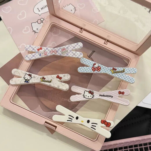 Sweet Girl Heart Kt Cat Cent Vidting Link Cartoon Student Glips Clip Clip Ins Central de cabello de alto valor Kt Corta de pelo [Fotos principales 5]