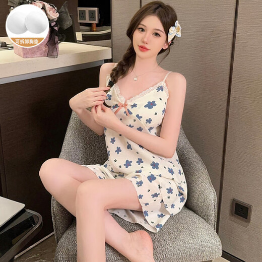 COLORFUL GEMS夏季纯欲碎花吊带家居服套装 LXE-757#彩色条 180 XL