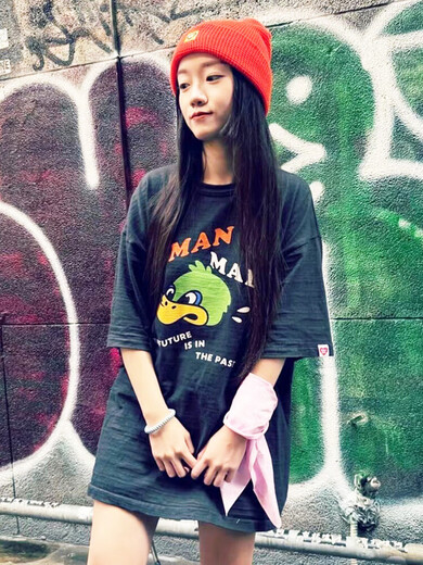 美式潮牌human made龙年限定短袖男士情侣夏季卡通动物T恤女上衣 3886白色 S