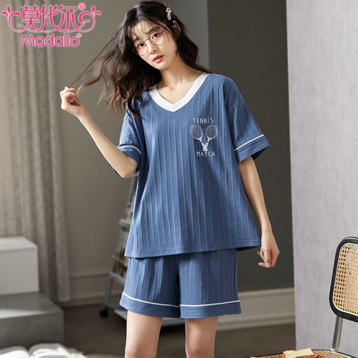 Modal New Pyjamas für Frauen mit kurzärärmischer Baumwolle koreanische Version Schüler süßer und niedlicher Cartoon Lose Lose großer Frauen-Heimkleidung GXT-6636 XL (Empfohlen 110-125 Jin [Jin Equals Equals 0,5 kg])