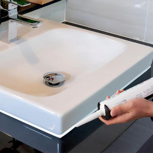 CLCEY玻璃胶防水防霉厨卫透明瓷白强力硅胶马桶封边胶门窗密封胶 13598室内工程专用-灰色