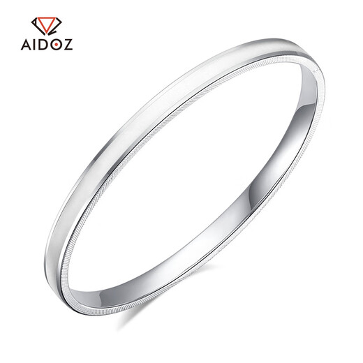 Aido Diamond pt950 platinum cat's eye fantasy imperial concubine bracelet, colorful platinum oval plain ring push button bracelet, CNC process, inner diameter 56mm, weight 17.86 grams, about 5mm thick