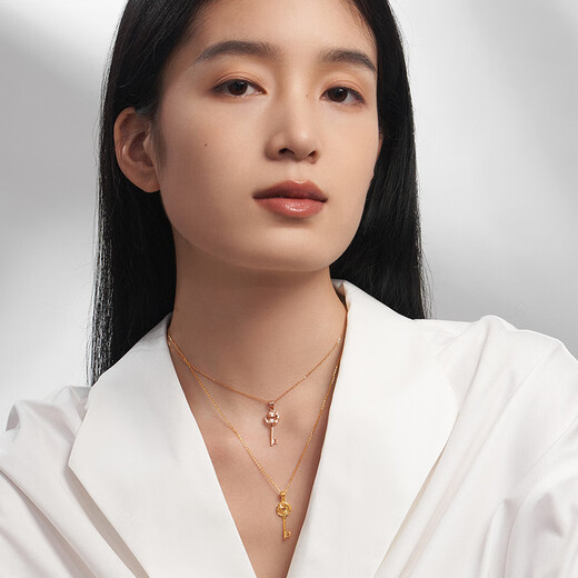 Mengjinyuan 18K gold pendant, secret key pendant without chain, birthday gift for girlfriend